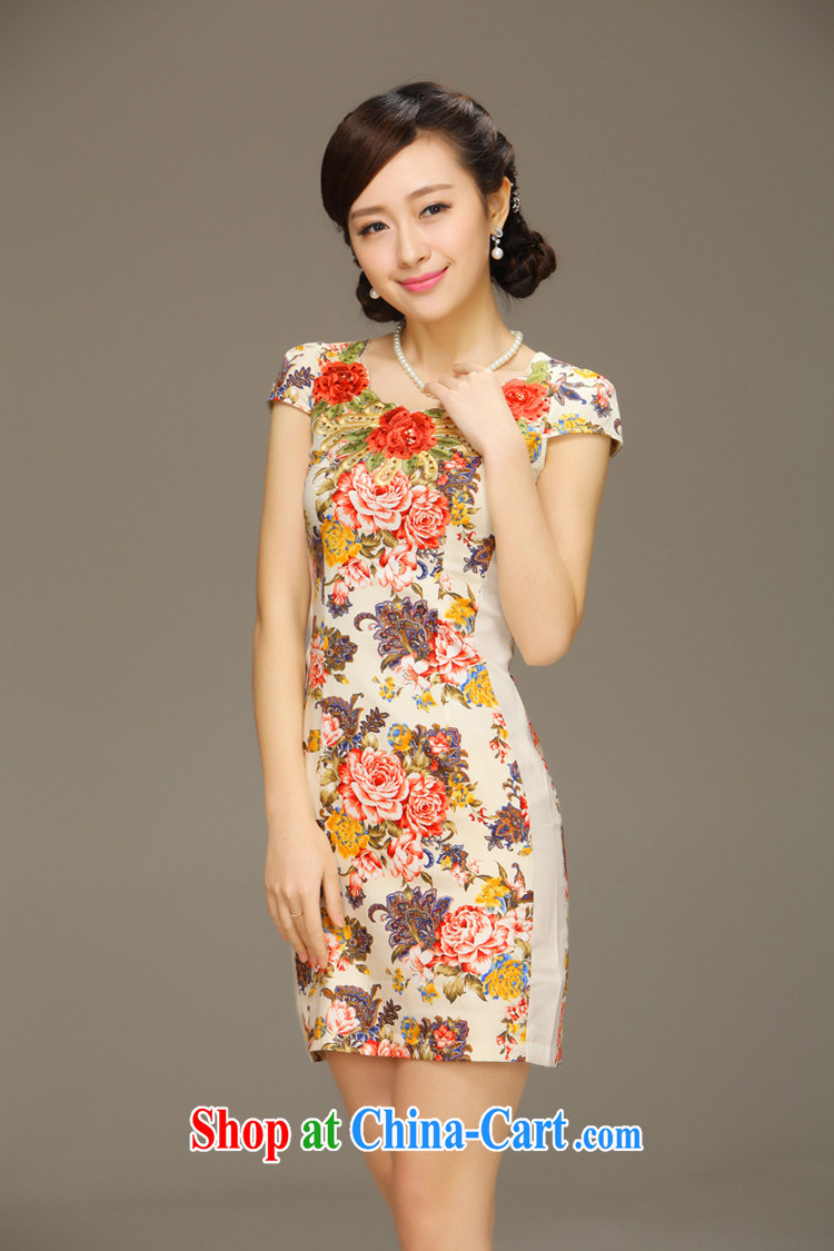 Slim li know Lau, National fancy new dresses China Classical female embroidery antique cheongsam dress QLZ Q 15 6026 Lau, XXL pictures, price, brand platters! Elections are good character, the national distribution, so why buy now enjoy more preferential! Health