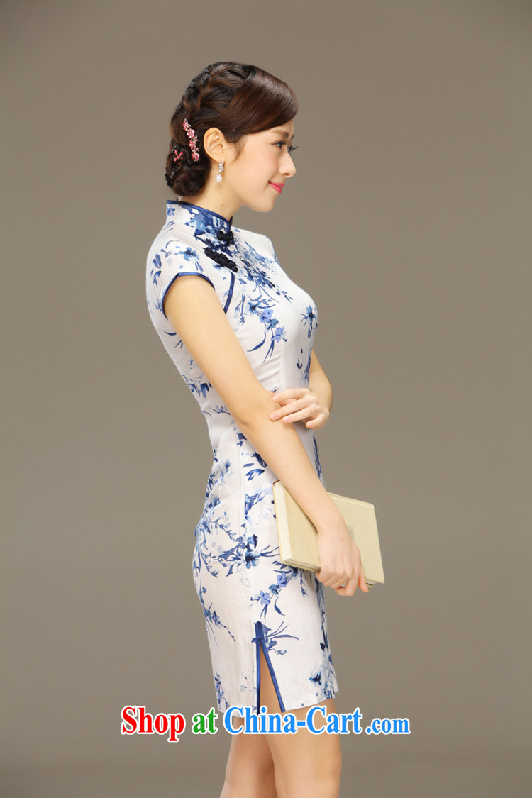 Slim li know smoke sponsors summer New Beauty antique porcelain was qipao cotton Ma improved stylish summer day dresses QLZ Q 15 6029 tobacco sponsors XXL pictures, price, brand platters! Elections are good character, the national distribution, so why buy now enjoy more preferential! Health