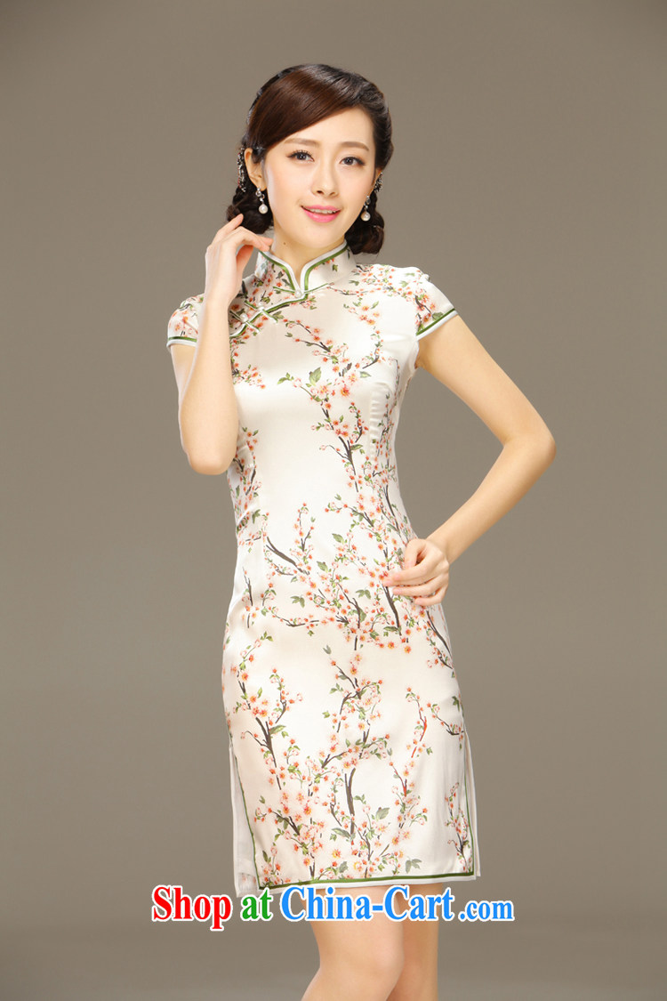 Slim li know tolerance if double heavy sauna silk Silk Cheongsam dress upscale retro improved short cheongsam dress QLZ Q 15 6030 fault tolerance if XXL pictures, price, brand platters! Elections are good character, the national distribution, so why buy now enjoy more preferential! Health