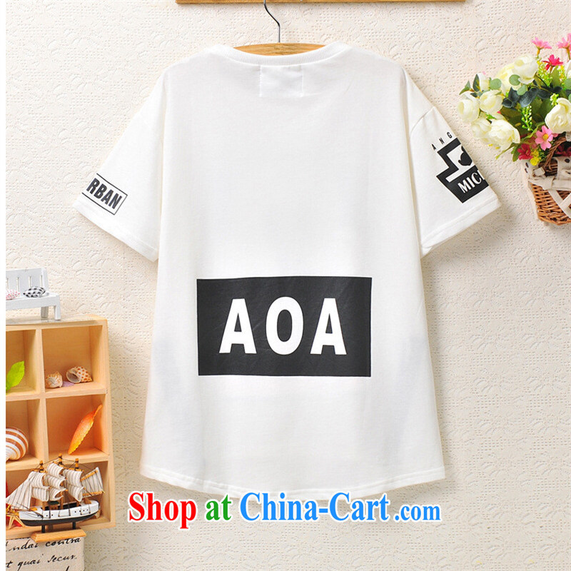 Qin Qing store 2015 summer new Korean cute smiley face zip letters, stamp duty short-sleeve shirt T female black, code, GENYARD, shopping on the Internet