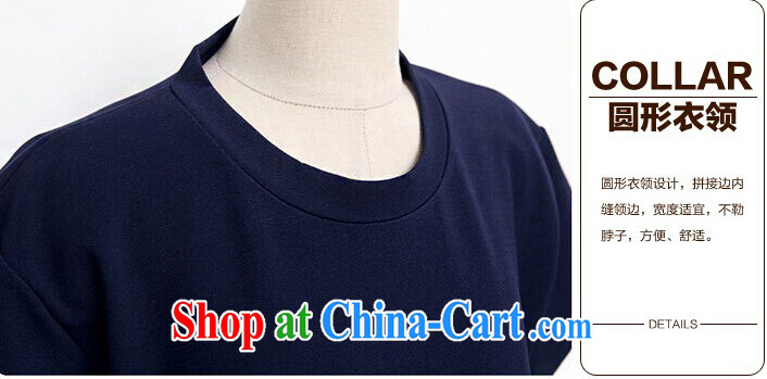 Qin Qing store 2015 Korean version liberal T-shirts female short-sleeved larger blouses long T T-shirt royal blue XL pictures, price, brand platters! Elections are good character, the national distribution, so why buy now enjoy more preferential! Health
