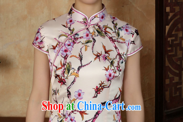 Mrs Ingrid sprawl economy 2015 summer new, short-sleeved ethnic wind short, daily cheongsam dress improved girls stylish embroidered cheongsam as shown XXL pictures, price, brand platters! Elections are good character, the national distribution, so why buy now enjoy more preferential! Health