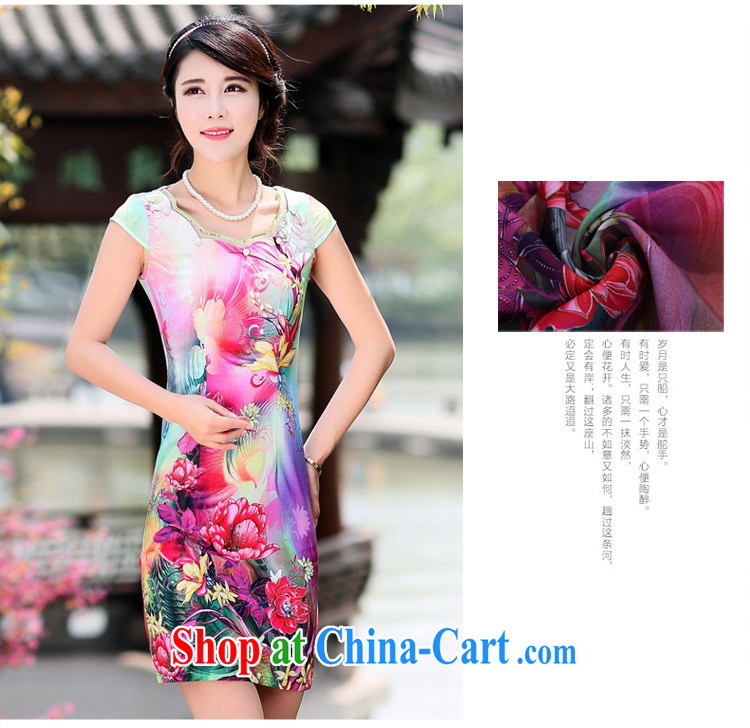 Jin Bai Lai retro 2015 dresses and stylish high-end cheongsam dress summer new retro beauty graphics thin Chinese qipao 4 XL pictures, price, brand platters! Elections are good character, the national distribution, so why buy now enjoy more preferential! Health