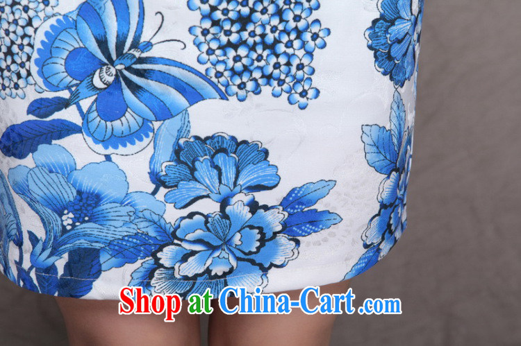 The evaluation of the 2015 summer new embroidered blue qipao ethnic wind retro beauty graphics thin cheongsam dress 9907 blue and white porcelain M pictures, price, brand platters! Elections are good character, the national distribution, so why buy now enjoy more preferential! Health