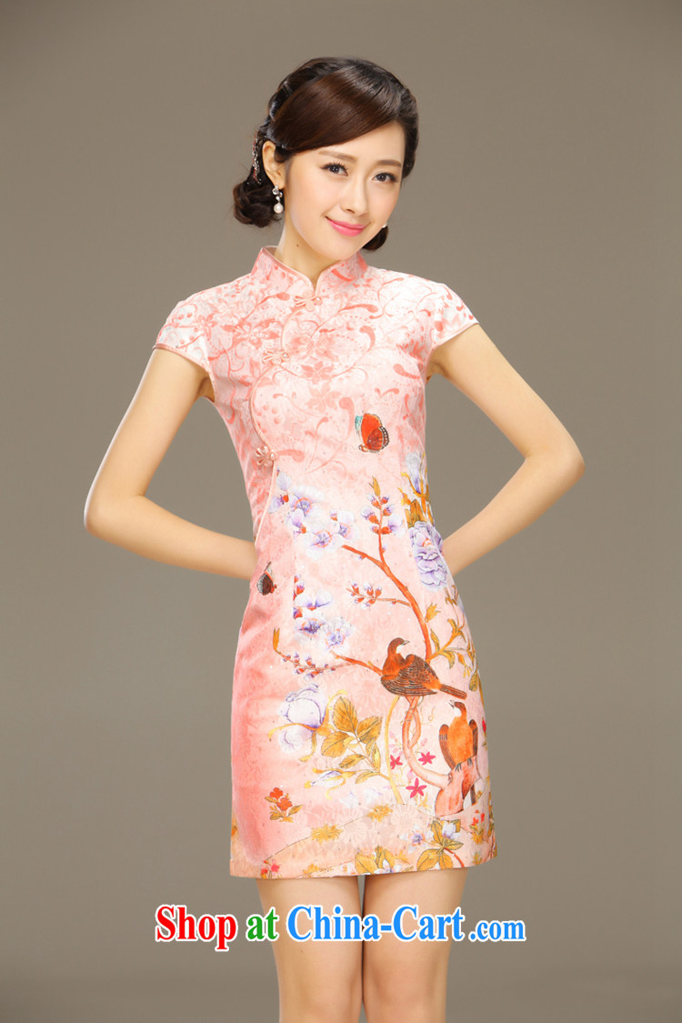 Slim Li aware of sticky notes stamp lace cheongsam dress summer short, beauty and stylish retro package and dresses female QLZ Q 15 6034 pixel pad XXL pictures, price, brand platters! Elections are good character, the national distribution, so why buy now enjoy more preferential! Health