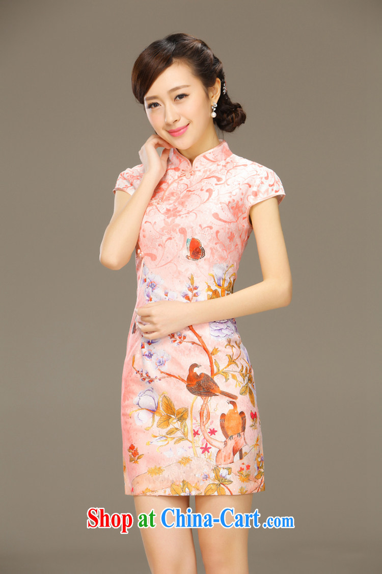 Slim Li aware of sticky notes stamp lace cheongsam dress summer short, beauty and stylish retro package and dresses female QLZ Q 15 6034 pixel pad XXL pictures, price, brand platters! Elections are good character, the national distribution, so why buy now enjoy more preferential! Health