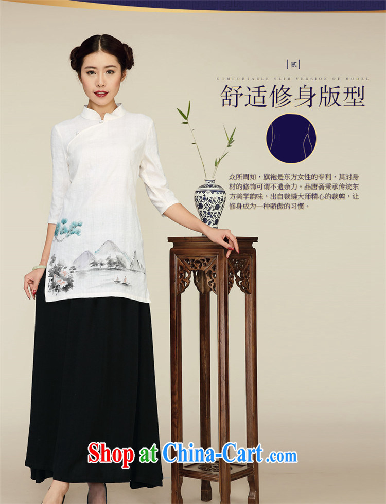MR HENRY TANG (Id al-Fitr 2015, Chinese clothing, long, Retro spring new, 5 cuff improved Han-T-shirt dresses apricot XL pictures, price, brand platters! Elections are good character, the national distribution, so why buy now enjoy more preferential! Health