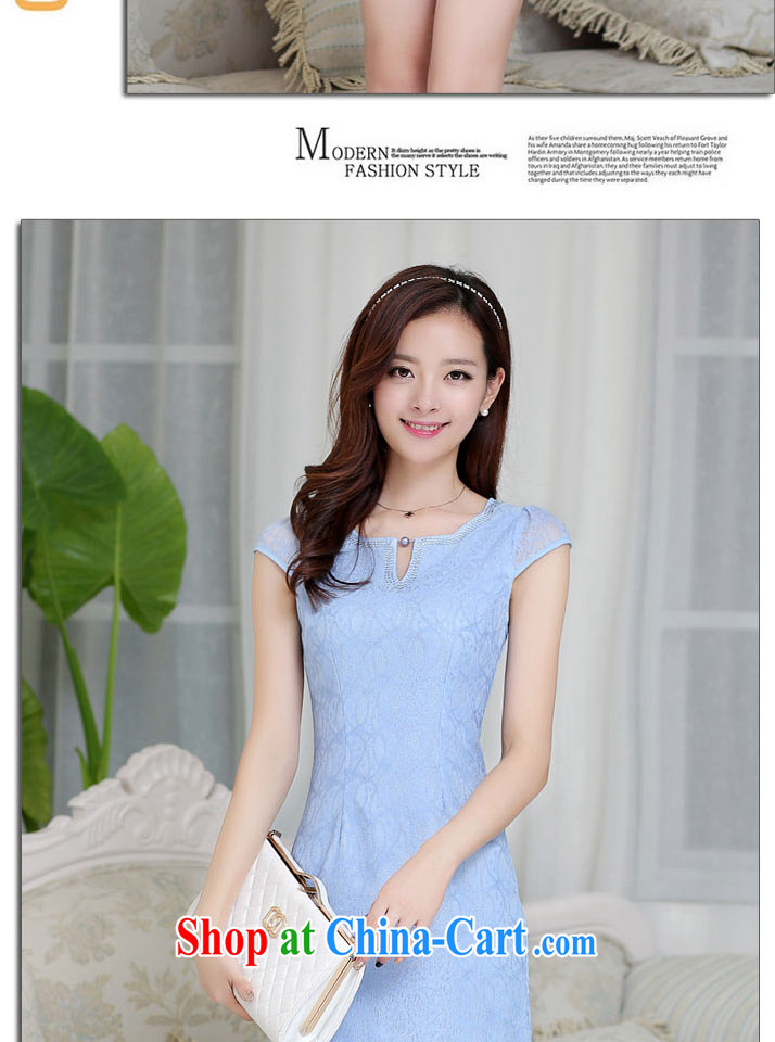 According to her, 2015 summer new female fashion style cheongsam dress graphics thin beauty V short-sleeved lace further dress girls pink L pictures, price, brand platters! Elections are good character, the national distribution, so why buy now enjoy more preferential! Health