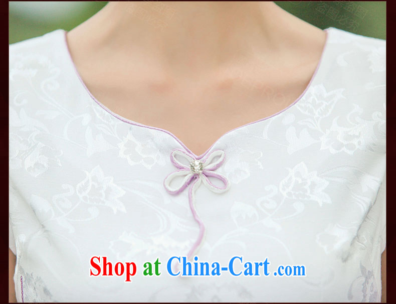 We fu yuan QEPROU summer improved cheongsam dress retro beauty dress embroidered dress everyday stylish skirt short-sleeve lady elegant graphics thin green XXL pictures, price, brand platters! Elections are good character, the national distribution, so why buy now enjoy more preferential! Health