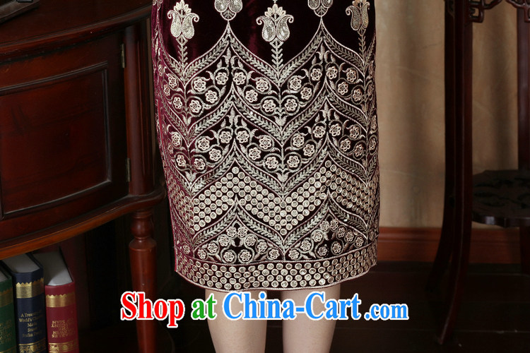The jack plug, Spring and Autumn and female elegant antique hand-tie embroidery, for wool dresses dresses purple XXXL pictures, price, brand platters! Elections are good character, the national distribution, so why buy now enjoy more preferential! Health