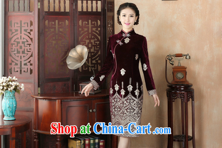 The jack plug, Spring and Autumn and female elegant antique hand-tie embroidery, for wool dresses dresses purple XXXL pictures, price, brand platters! Elections are good character, the national distribution, so why buy now enjoy more preferential! Health