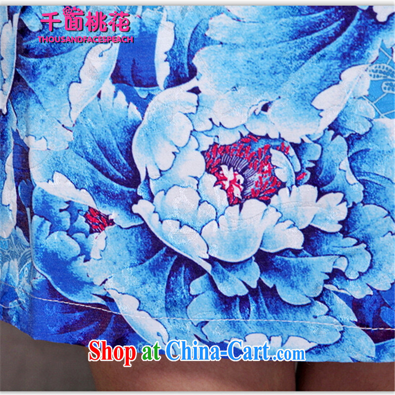1000 the mahogany summer 2015 new embroidery cheongsam high-end ethnic wind and stylish Chinese qipao dress daily retro beauty graphics build cheongsam picture color XXL, 1000 the mahogany (THOUSANDFACESPEACH), online shopping