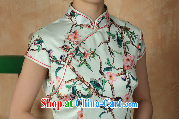 The Jessup, new summer Women's clothes stamp lady elegance, for manual for short-sleeved dresses cheongsam pink XXL pictures, price, brand platters! Elections are good character, the national distribution, so why buy now enjoy more preferential! Health