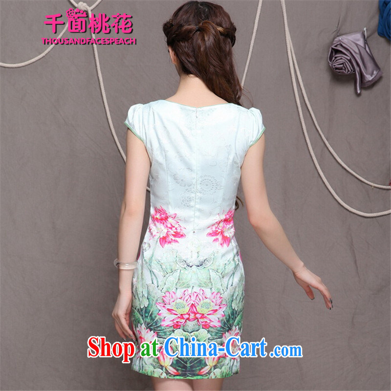 1000 the mahogany summer 2015 New China wind stylish ethnic wind and refined improved cheongsam dress elegance female picture color M, 1000 the mahogany (THOUSANDFACESPEACH), and, on-line shopping