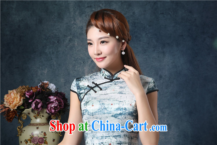 5 AND THE 2015 New china daily fashion improved upscale Korean population cultivating short cheongsam dress dress WGT 85,072 picture color XXL pictures, price, brand platters! Elections are good character, the national distribution, so why buy now enjoy more preferential! Health