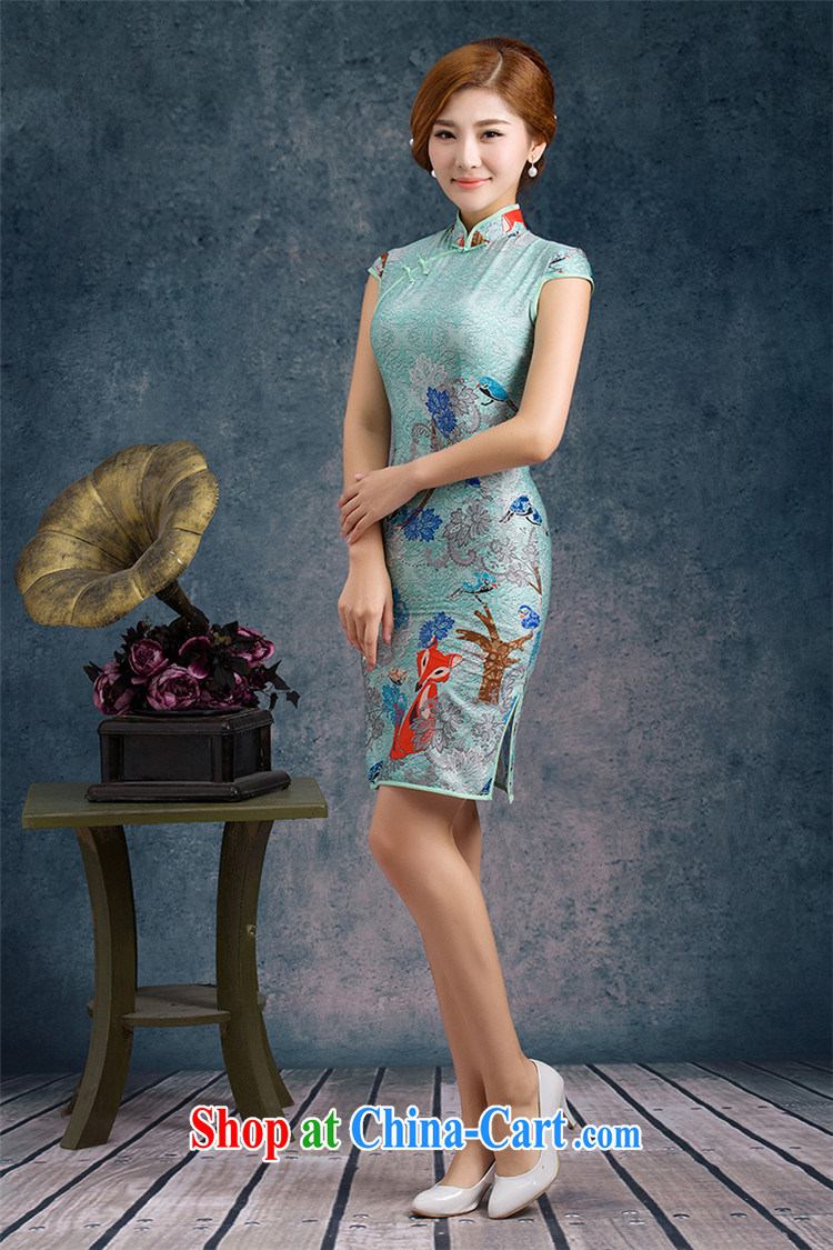 5 AND THE 2015 New china daily fashion improved silk cultivation short cheongsam dress dress WGT 85,074 picture color XXL pictures, price, brand platters! Elections are good character, the national distribution, so why buy now enjoy more preferential! Health