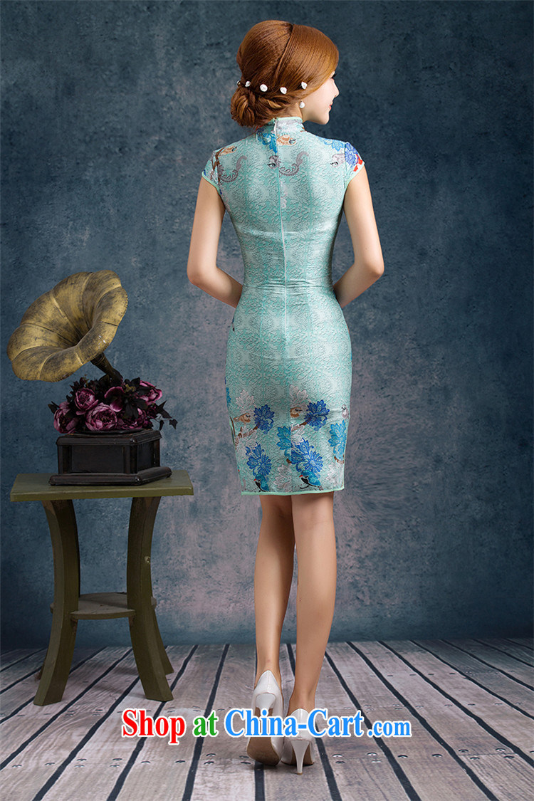 5 AND THE 2015 New china daily fashion improved silk cultivation short cheongsam dress dress WGT 85,074 picture color XXL pictures, price, brand platters! Elections are good character, the national distribution, so why buy now enjoy more preferential! Health