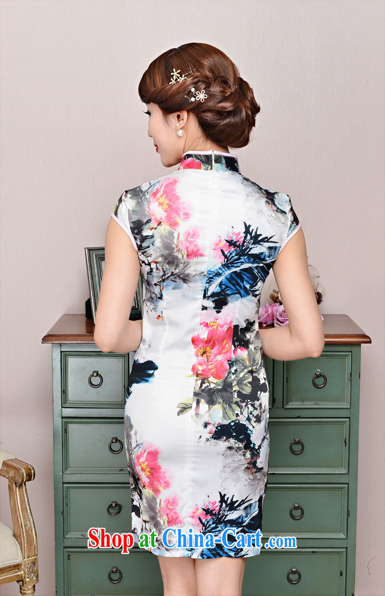 2015 new summer retro improved beauty graphics thin daily short stylish cheongsam dress female beauty pipa fancy XXL pictures, price, brand platters! Elections are good character, the national distribution, so why buy now enjoy more preferential! Health