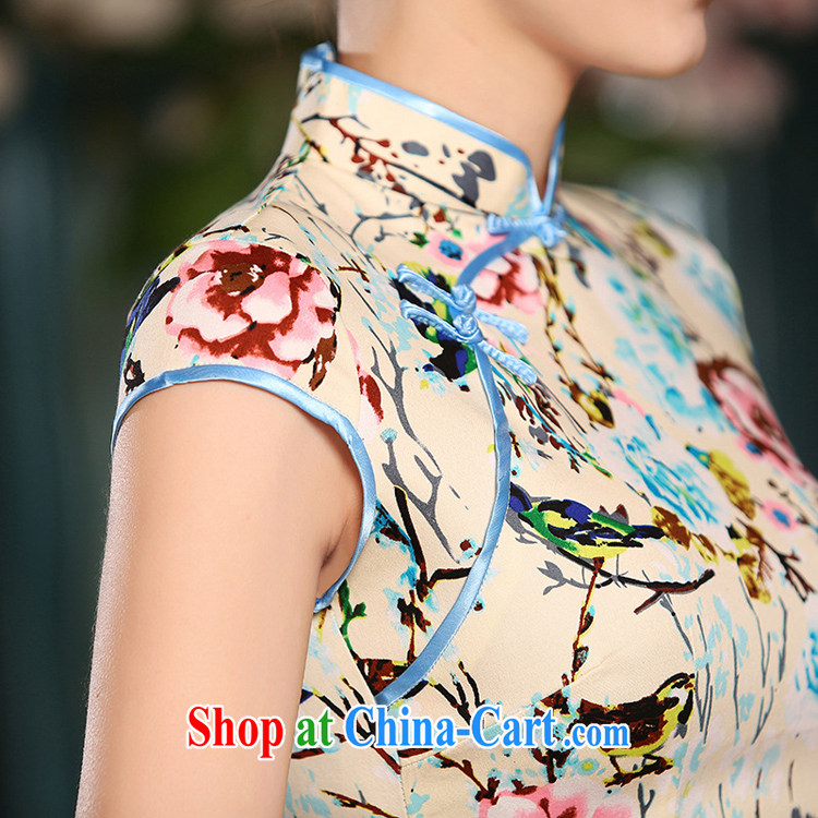 5 AND THE 2015 spring and summer new, improved cheongsam stylish beauty Art Nouveau 100 scored a short cheongsam dress high-end original WGT 306 photo color XXL pictures, price, brand platters! Elections are good character, the national distribution, so why buy now enjoy more preferential! Health