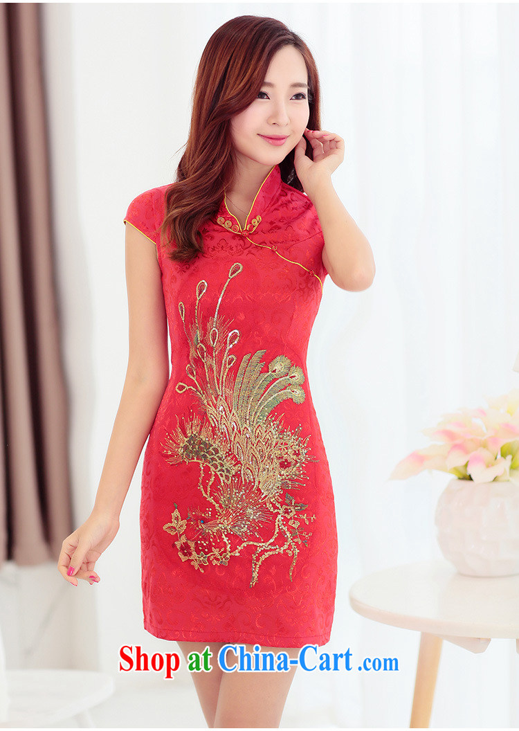 Rawnie/close by summer 2015 women short, improved, short-sleeved daily cultivating cheongsam graphics thin retro dresses white XXL pictures, price, brand platters! Elections are good character, the national distribution, so why buy now enjoy more preferential! Health