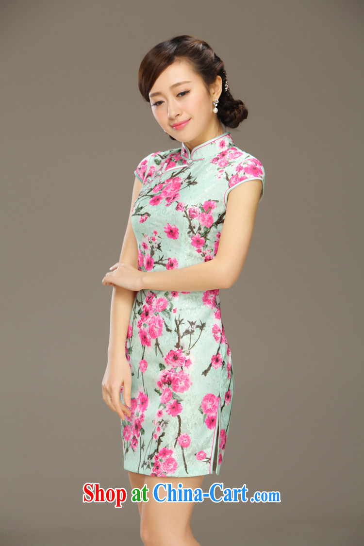 Slim li know Hong Kong chant new spring and summer short dresses improved cultivating everyday dress Stylish retro dresses QLZ Q 15 6046 Hong Kong chant XXL pictures, price, brand platters! Elections are good character, the national distribution, so why buy now enjoy more preferential! Health