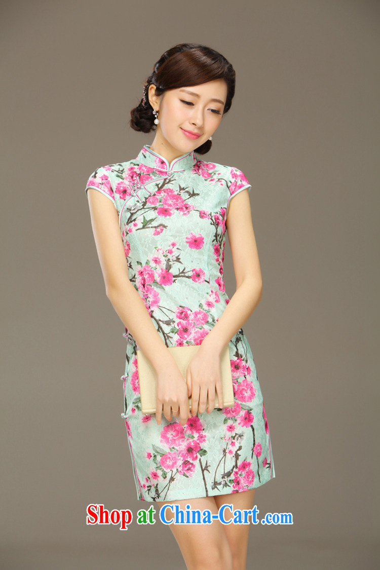 Slim li know Hong Kong chant new spring and summer short dresses improved cultivating everyday dress Stylish retro dresses QLZ Q 15 6046 Hong Kong chant XXL pictures, price, brand platters! Elections are good character, the national distribution, so why buy now enjoy more preferential! Health