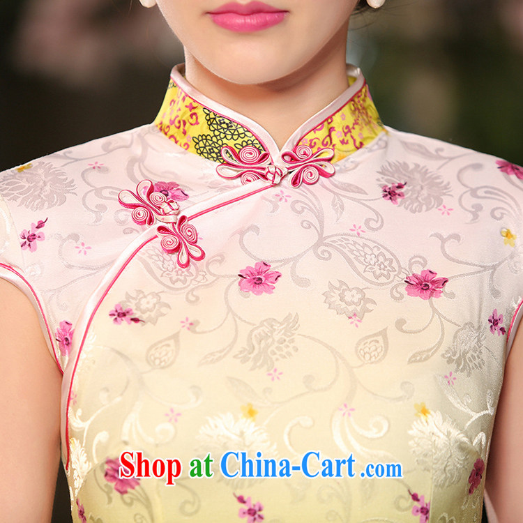 5 AND THE 2015 spring and summer new cultivating jacquard cotton short cheongsam dress improved cheongsam stylish retro WGT 310 photo color XXL pictures, price, brand platters! Elections are good character, the national distribution, so why buy now enjoy more preferential! Health
