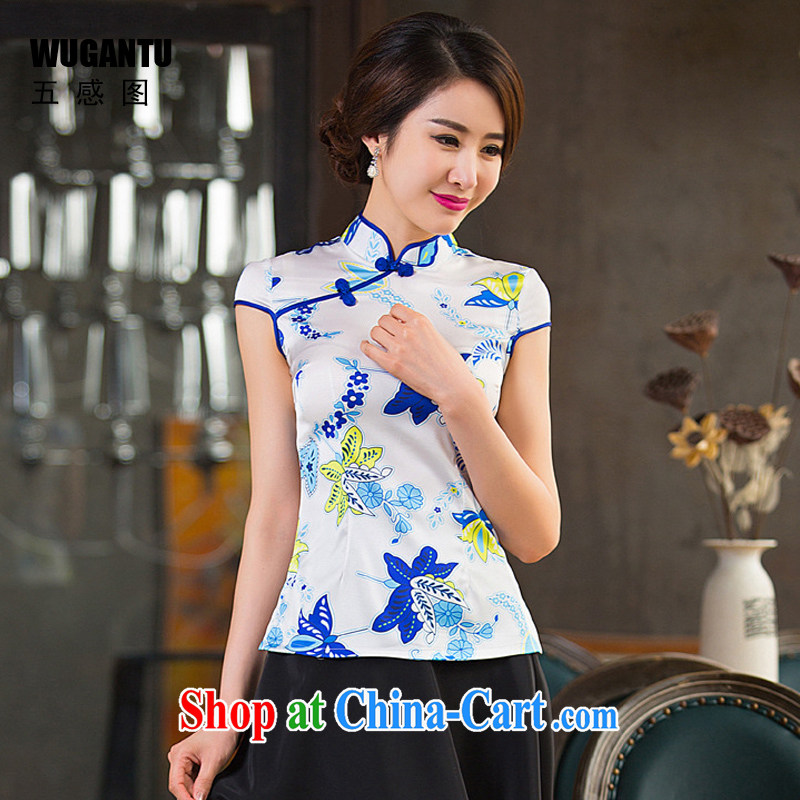 5 and the improved Stylish retro short cheongsam dress shirt summer 2015 new female short-sleeved summer 2330 WGT picture color 2330 XXL