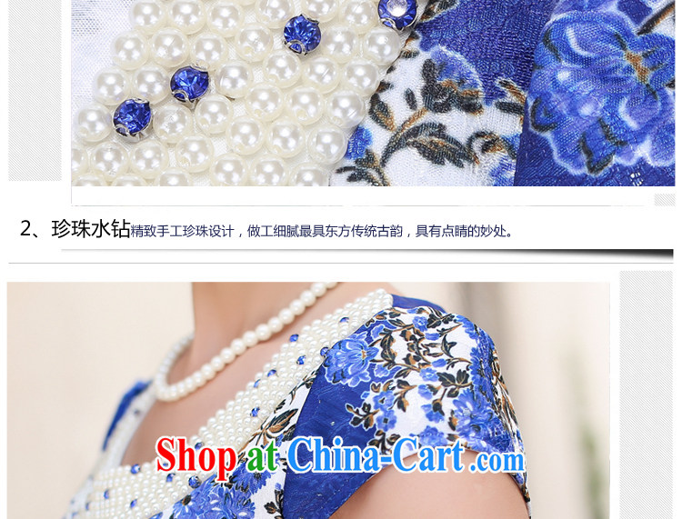 Jin Bai Lai dresses Ethnic Wind Tang Women's clothes fashion style short-sleeved beauty graphics thin summer dresses skirts improved 4 XL pictures, price, brand platters! Elections are good character, the national distribution, so why buy now enjoy more preferential! Health