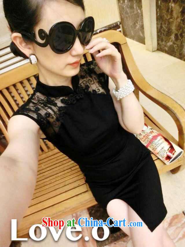 Quebec in 2015, the United States and Europe, feminine 10 foot lace fluoroscopy the forklift truck cheongsam dress black are code pictures, price, brand platters! Elections are good character, the national distribution, so why buy now enjoy more preferential! Health