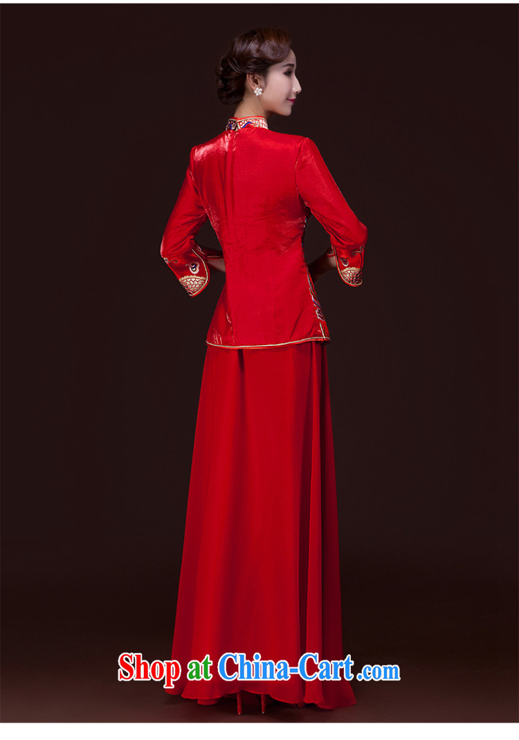 Her spirit winter 2015 new retro long-sleeved wedding dresses red long gown bridal toast Service Improvement XXL pictures, price, brand platters! Elections are good character, the national distribution, so why buy now enjoy more preferential! Health