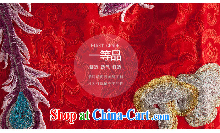 2015 cheongsam dress bridal toast clothing wedding dress retro improved short Chinese qipao dress S pictures, price, brand platters! Elections are good character, the national distribution, so why buy now enjoy more preferential! Health