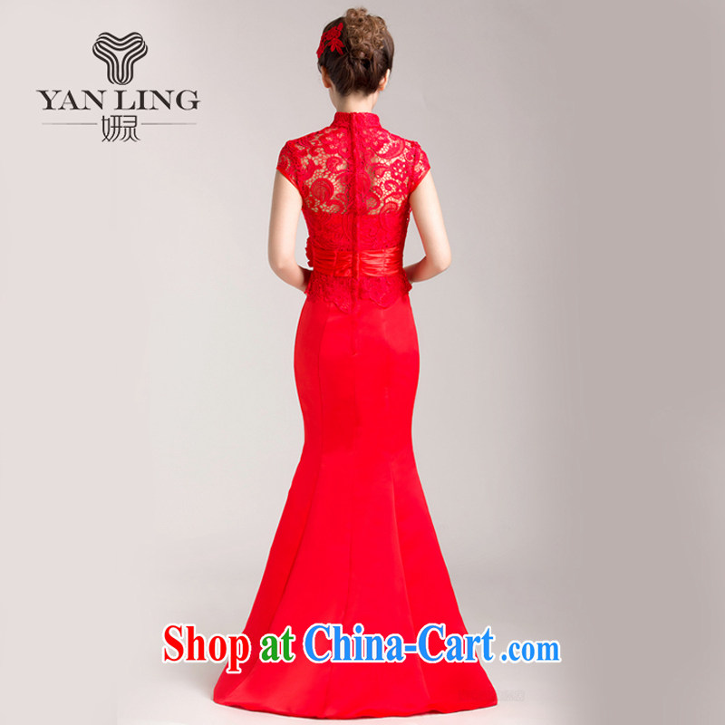 Marriages red crowsfoot toast service wedding dresses 2015 spring and summer evening dresses long bridal replacing XL, her spirit, and, on-line shopping