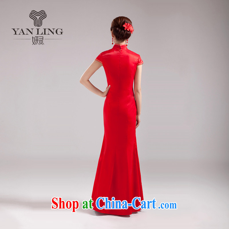 Her spirit 2015 new stylish marriages spring dresses toast clothing dress women dress red long XXL, her spirit, and shopping on the Internet