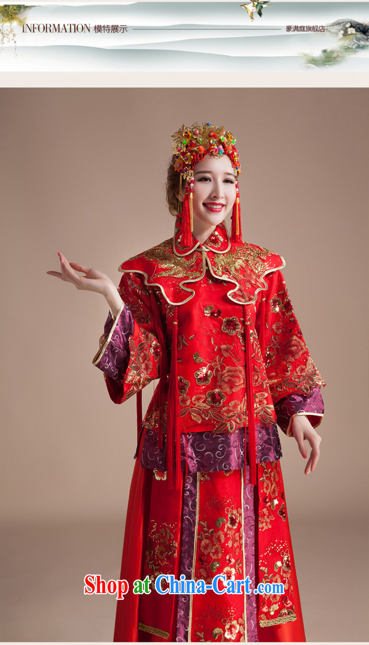 Her spirit 2015 new autumn wedding dresses-su Wo Service Bridal Chinese bows serving marriage long-sleeved Phoenix use female XXL pictures, price, brand platters! Elections are good character, the national distribution, so why buy now enjoy more preferential! Health