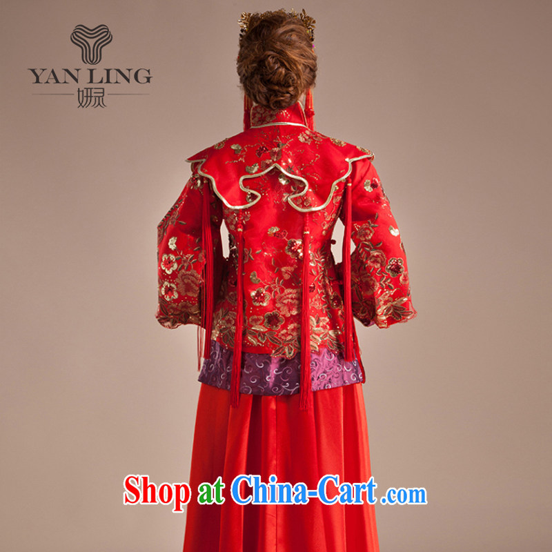 Her spirit 2015 new autumn wedding dresses-su Wo Service Bridal Chinese bows serving marriage long-sleeved Phoenix use female XXL, her spirit, and on-line shopping