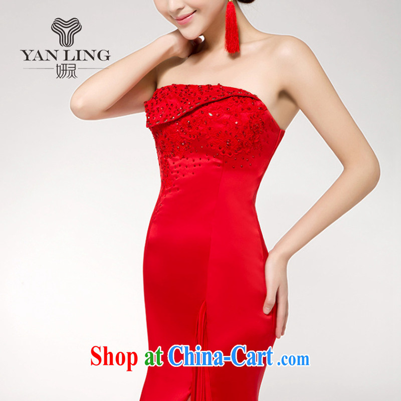 Bridal wedding dresses wedding dresses Chinese improved the Short long after their bows red outfit retro long XL, her spirit, and shopping on the Internet