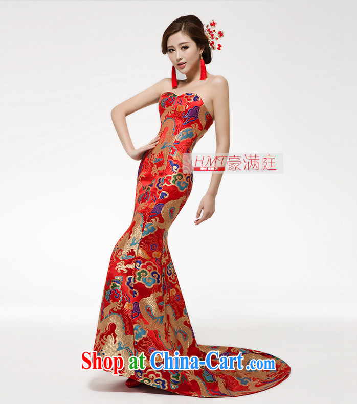 Her spirit 2015 new erase chest crowsfoot embroidery beauty dresses bridesmaid clothing dress toast stage service female XXL pictures, price, brand platters! Elections are good character, the national distribution, so why buy now enjoy more preferential! Health