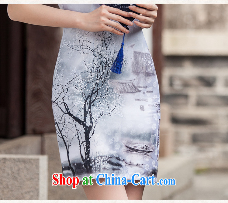 VAGANTZAR 2015 summer new female Classical Painting short-sleeved retro style Chinese style daily outfit female Q 1107 XL painting pictures, price, brand platters! Elections are good character, the national distribution, so why buy now enjoy more preferential! Health