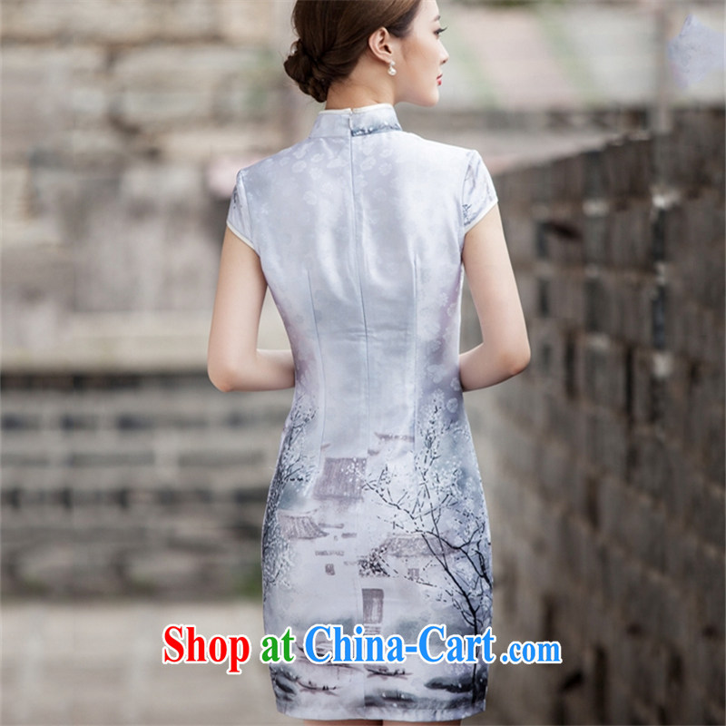 VAGANTZAR 2015 summer new female Classical Painting short-sleeved retro fashion China wind daily outfit girls Q 1107 XL paintings, VAGANTZAR, shopping on the Internet