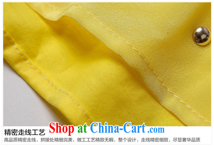 hamilton European site summer female American and European high-end Openwork silk female T pension 7 cuff inserts drill silk shirt yellow XL pictures, price, brand platters! Elections are good character, the national distribution, so why buy now enjoy more preferential! Health