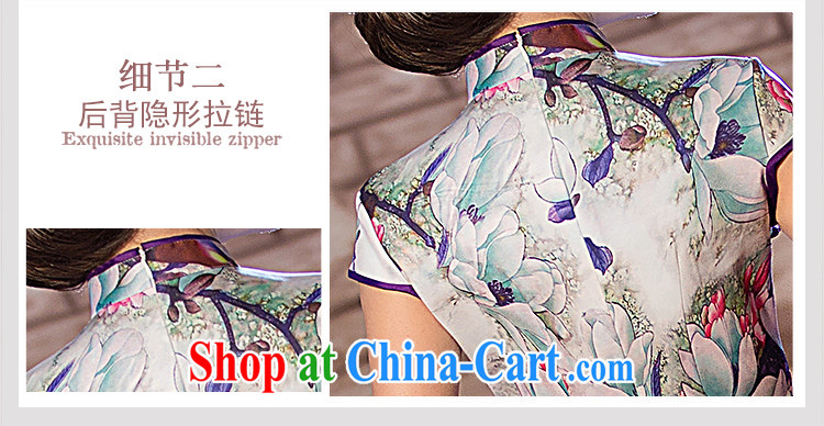Love spell Fort 2015 new summer long sleek beauty emulation, Elegance high on the truck cheongsam picture color L (90 / 72/94, pictures, price, brand platters! Elections are good character, the national distribution, so why buy now enjoy more preferential! Health