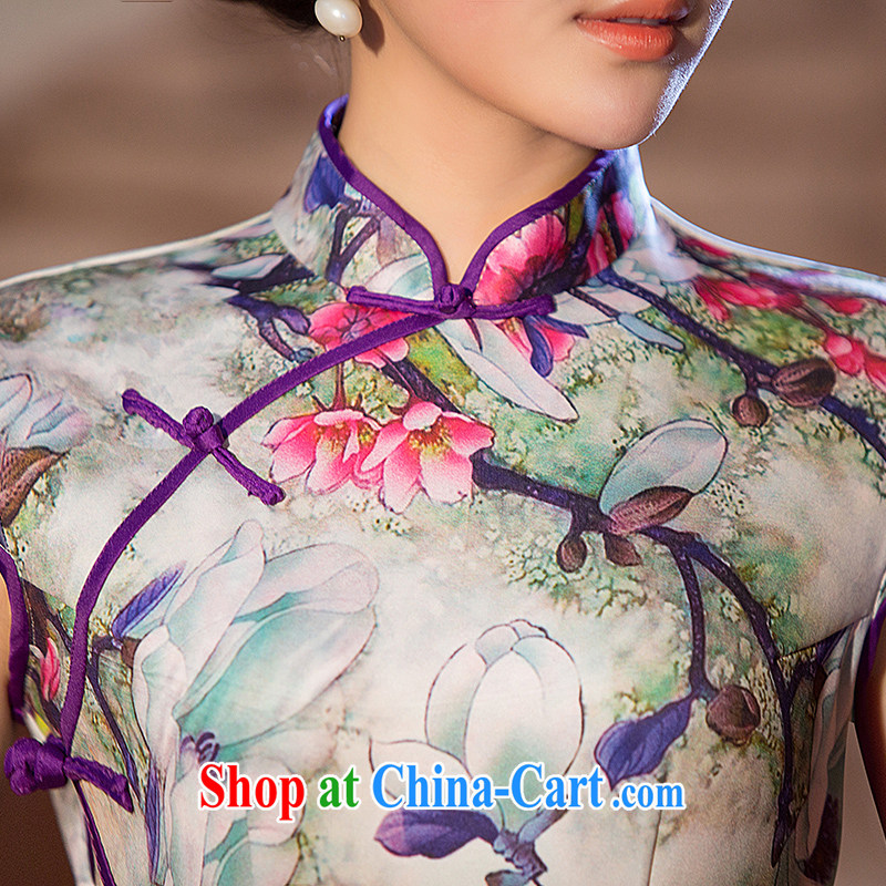 Love spell Fort Lauderdale 2015 new summer long sleek beauty emulation, Elegance high on the truck cheongsam picture color L (90 / 72/94, love the Fort, shopping on the Internet