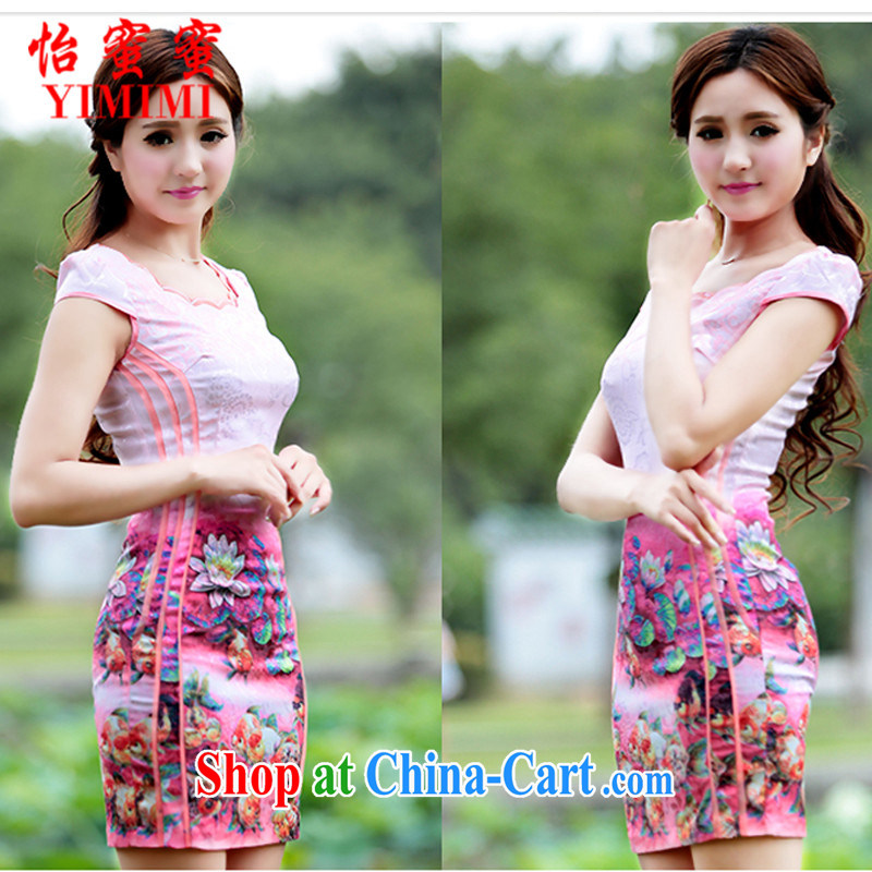 Selina Chow honey honey 2015 new summer beauty antique dresses short dresses F - B 2012 - 2 and 78 P pink XL, Selina CHOW honey honey (YIMIMI), online shopping
