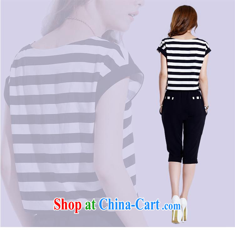 hamilton 2015 summer new Korean streaks in short sleeves shirt T beauty stylish pencil trousers two piece girls blue short XL pictures, price, brand platters! Elections are good character, the national distribution, so why buy now enjoy more preferential! Health