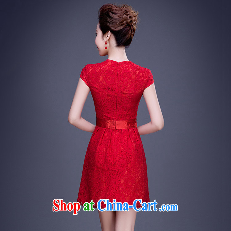 married love bridal toast service 2015 spring new wedding dresses red lace short dresses summer wedding dress female Red XL pictures, price, brand platters! Elections are good character, the national distribution, so why buy now enjoy more preferential! Health