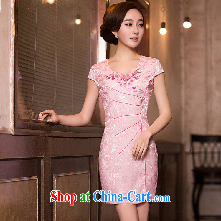 5 sensing the beauty embroidery, cheongsam dress 2015 China wind National wind dress dress WGT 194 photo color XXL pictures, price, brand platters! Elections are good character, the national distribution, so why buy now enjoy more preferential! Health
