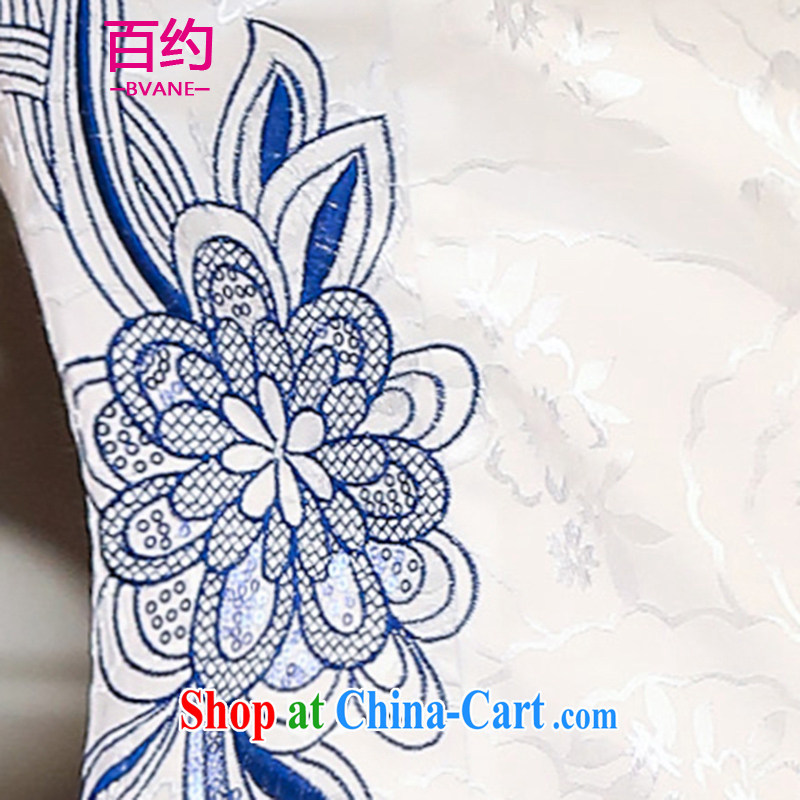 100 about 2015 spring and summer with new, improved Chinese fashion cheongsam elegant embroidery antique dresses day dresses beauty dresses Hester Prynne (the silk scarf) XXL, 100 (BVANE), online shopping