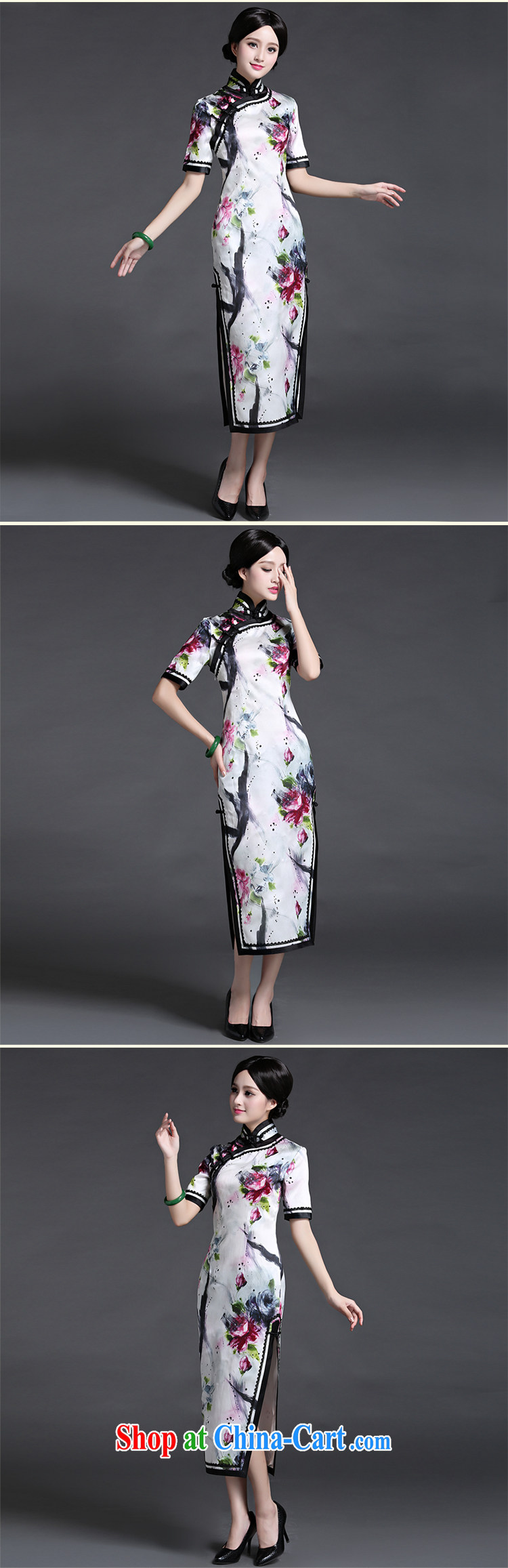 China classic 2015 new Chinese silk long robes, Ms. dress spring and summer guests improved daily Suit M pictures, price, brand platters! Elections are good character, the national distribution, so why buy now enjoy more preferential! Health