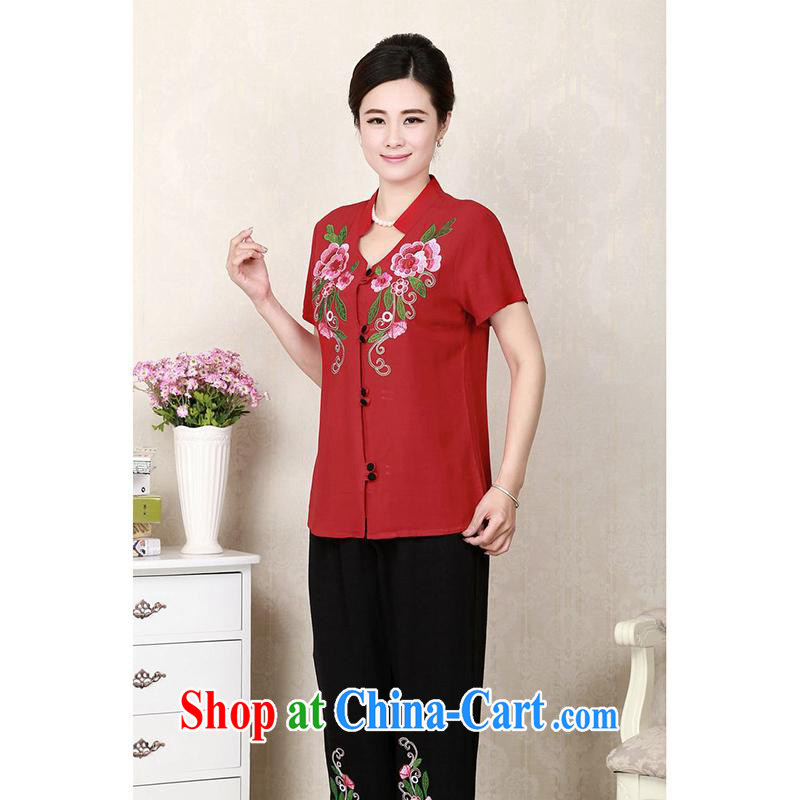 100 brigade Bailv AMOI, cotton, embroidery, Ms. Tang is packaged MP - AE (3-color) rose red 4 XL, 100 brigade (Bailv), online shopping
